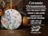a ceramic ornament with flowers on it