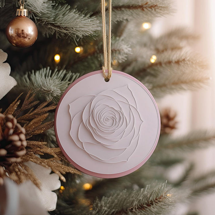 a close up of a christmas tree with ornaments