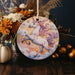a ceramic ornament with a unicorn on it