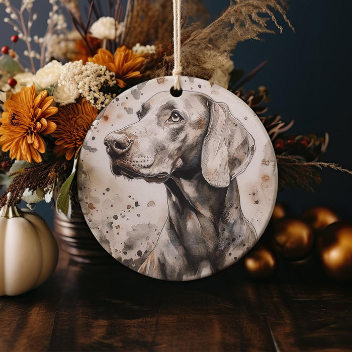 a picture of a dog hanging from a string