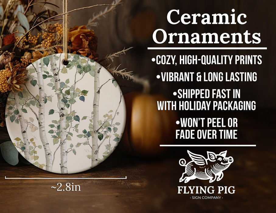 a ceramic ornament sitting on top of a wooden table