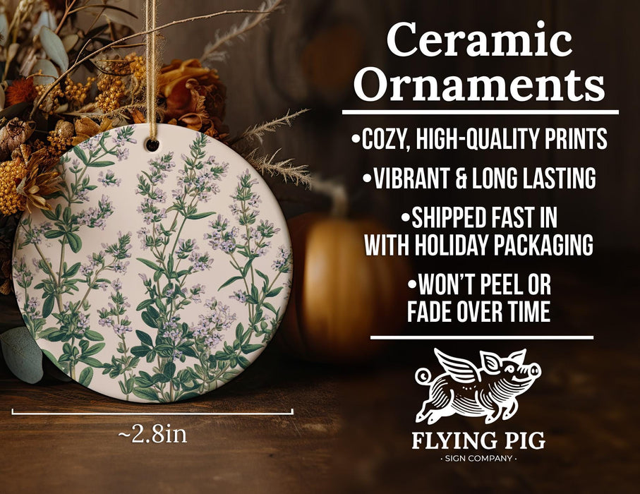a ceramic ornament with a floral design on it