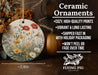 a ceramic ornament with flowers on it