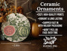 a ceramic ornament with watermelon slices on it