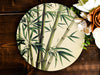 a picture of a bamboo plant on a plate