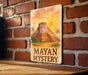 a picture of a sign on a brick wall