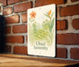 a sign on a brick wall that says ubud serenity