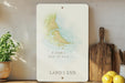 Tierra del Fuego Watercolor Metal Sign – Land’s End Argentina Wall Art, Rustic Travel Decor, Patagonian Archipelago Gift