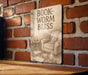 a book sitting on top of a wooden table
