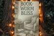 a picture of a book wormm bliss sign on a tree