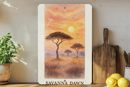a painting of a tree in the middle of a field