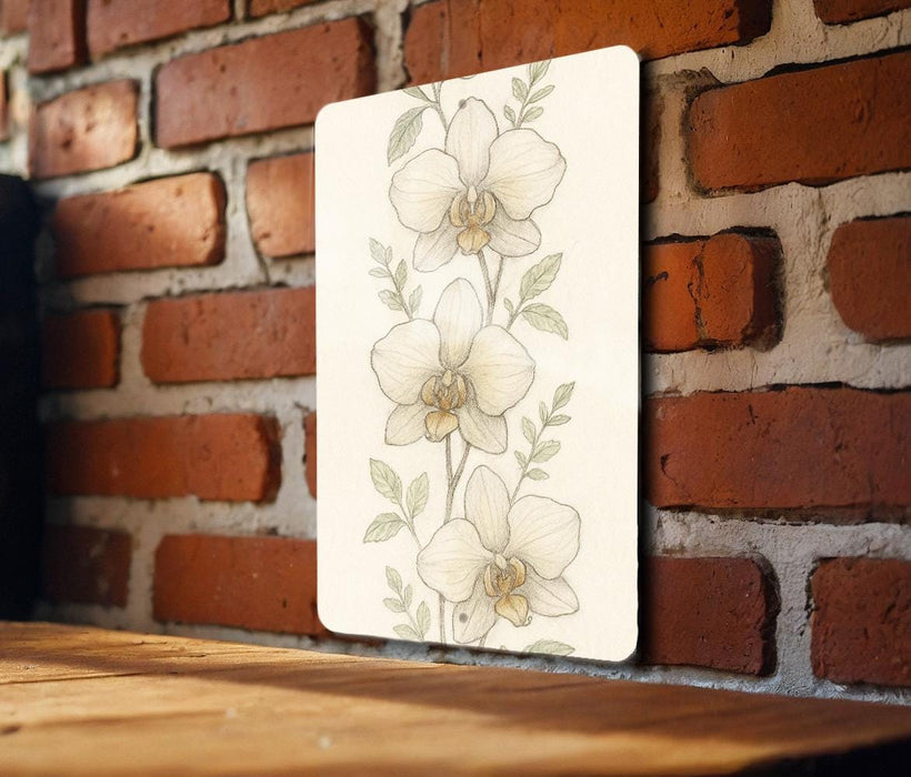 a picture of some flowers on a brick wall