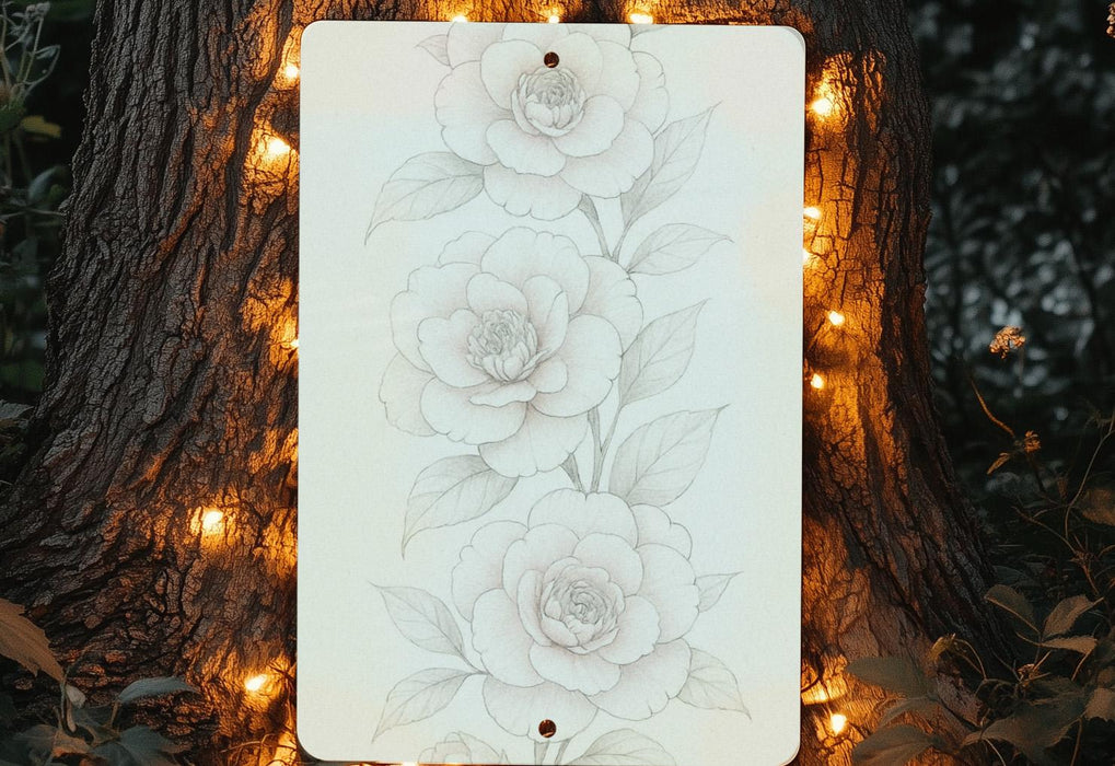 a picture of some flowers on a tree