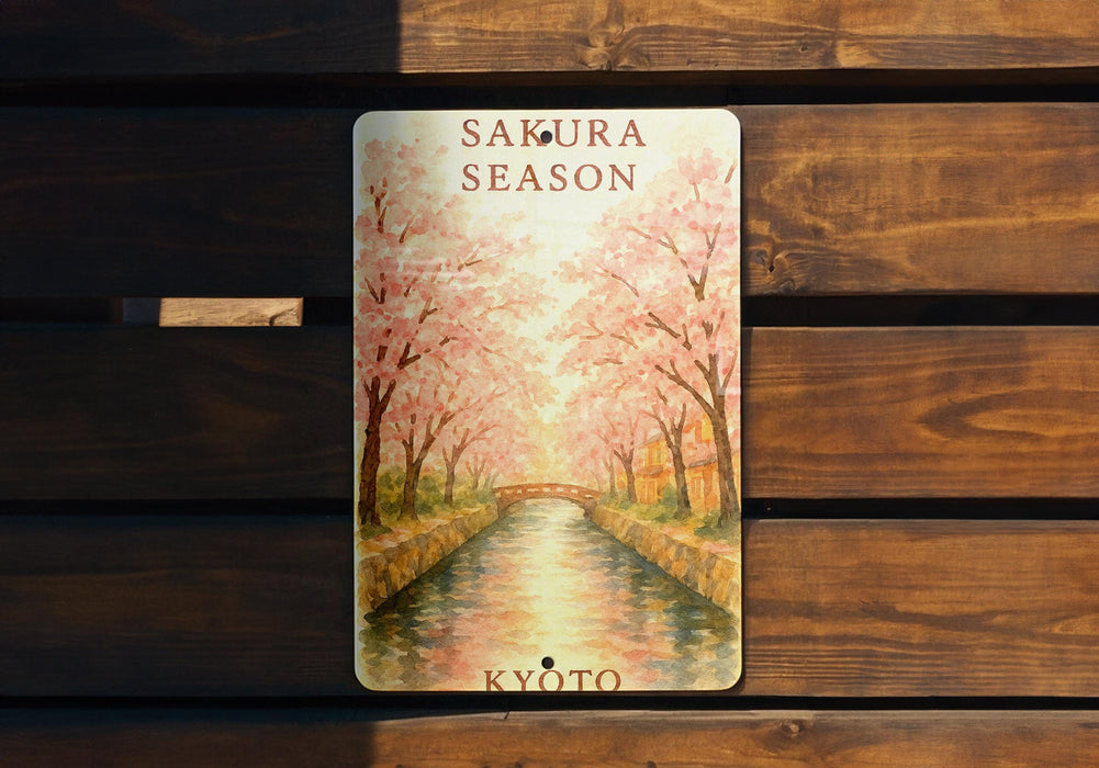 a wooden bench with a painting on it