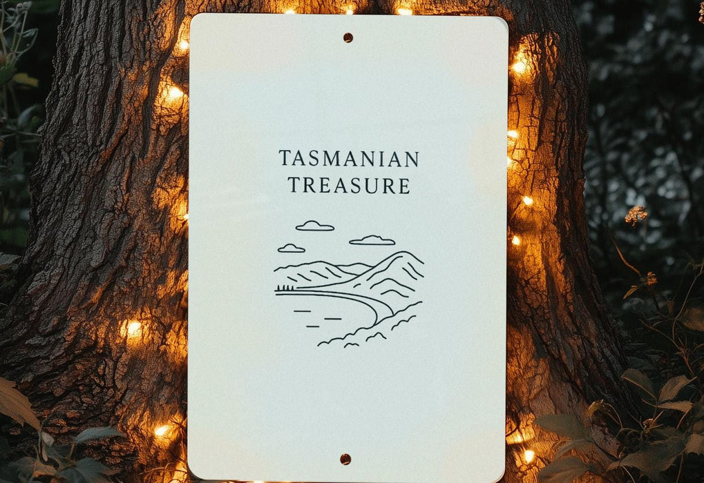 a sign that is on the side of a tree