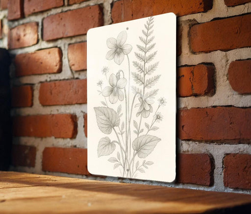 a picture of some flowers on a brick wall