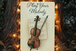 a picture of a violin on a sheet of paper