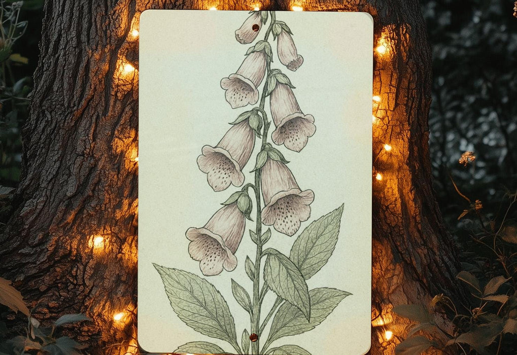 a picture of a flower on a string of lights