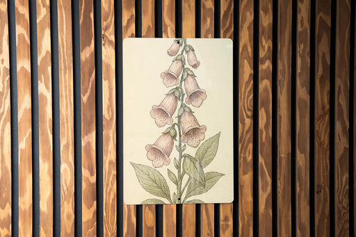 a picture of a flower on a wooden wall