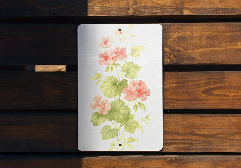 a picture of flowers painted on a white plate
