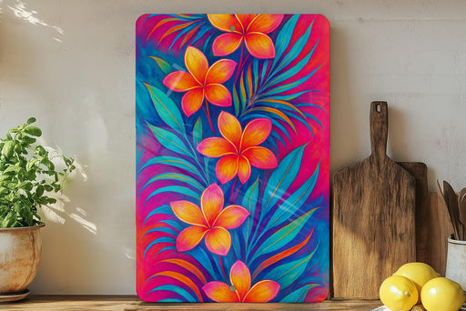 a painting on a wall next to a potted plant