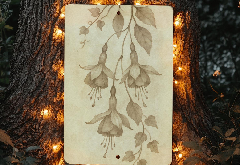 a picture of a tree with lights around it