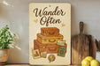 a wooden sign that says wander often on it