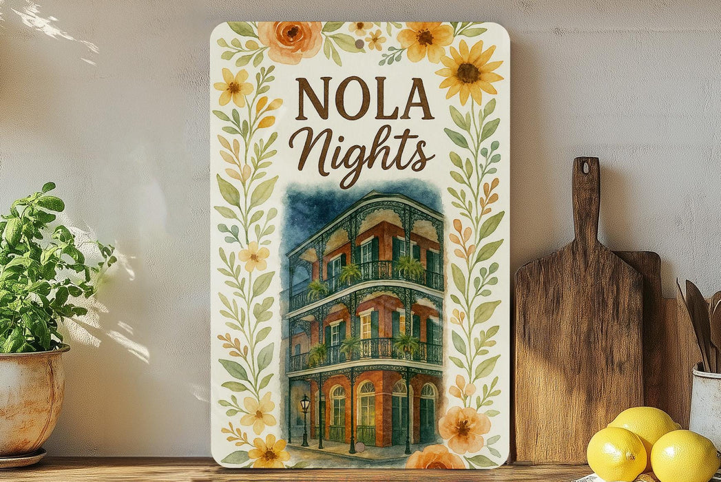 a painting of a building on a shelf