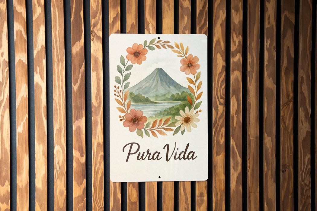 a wooden wall with a sign on it
