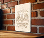 a wooden sign that says cartagena's charm on a brick wall