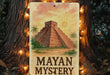 a sign that is hanging on a tree