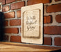 a sign that reads write reflect grow on a brick wall