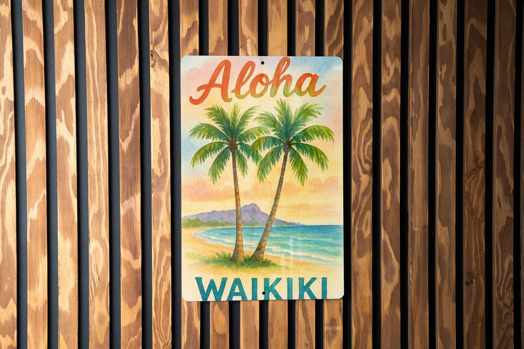a sign on a wooden wall that says aloha waiki