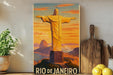 a painting of the christ of jesus on a shelf