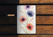 Vertical Metal Wall Art | Watercolor Anemones & Ornamental Grasses | Modern Botanical Home Decor | 1:4 Ratio Metal Sign