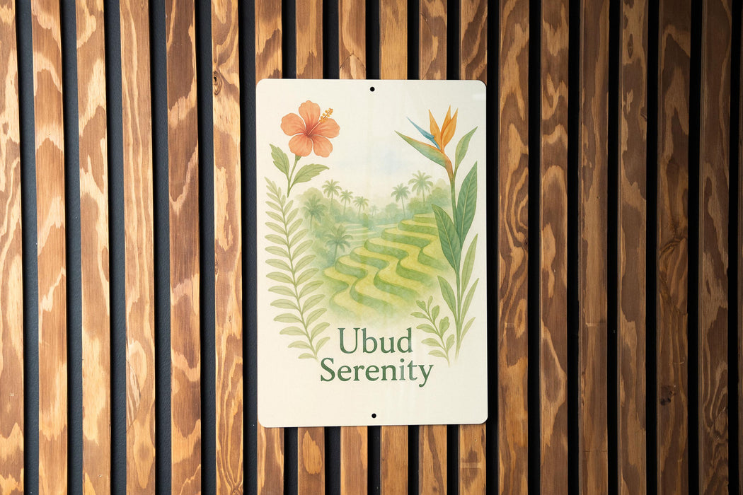 a sign on the side of a wooden wall