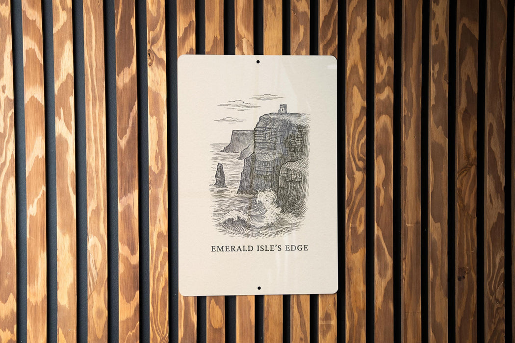 a picture of a sign on a wooden wall