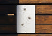 a picture of some flowers on a wooden bench