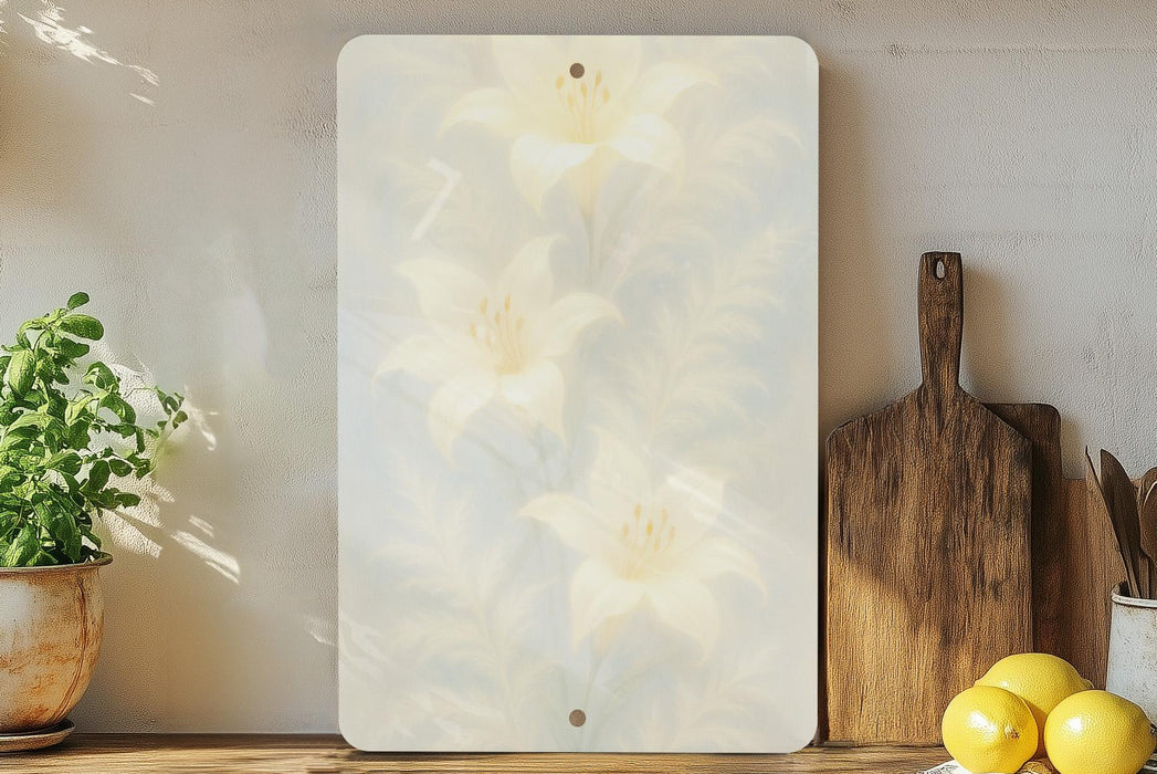 a cutting board sitting on top of a wooden table