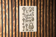a wooden wall with a sticker on it that says unlock your story