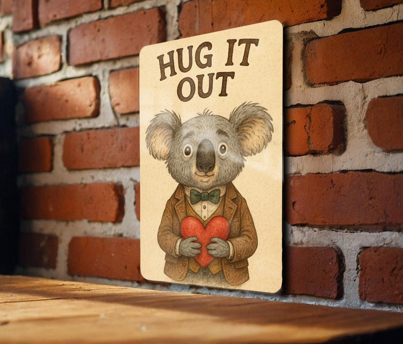 a picture of a koala holding a heart