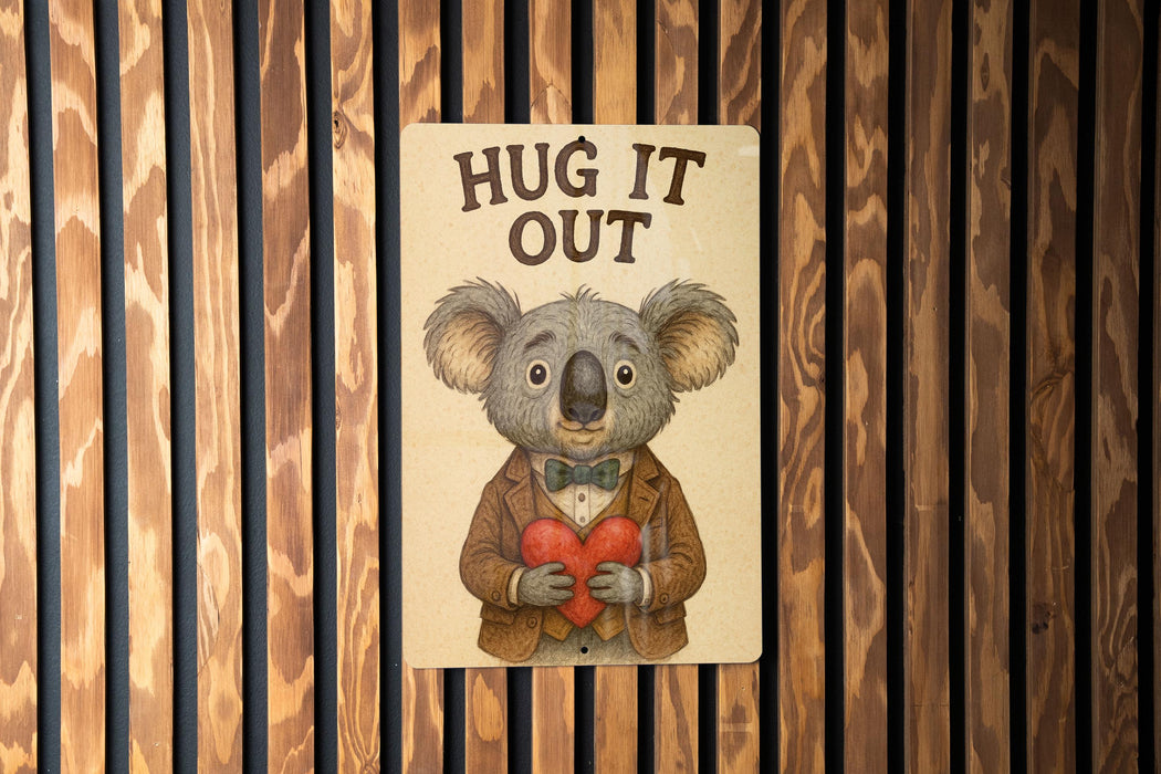 a picture of a koala holding a heart