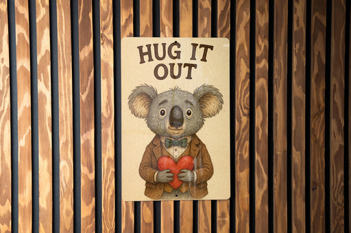 a picture of a koala holding a heart