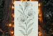 a drawing of a flower on a piece of paper