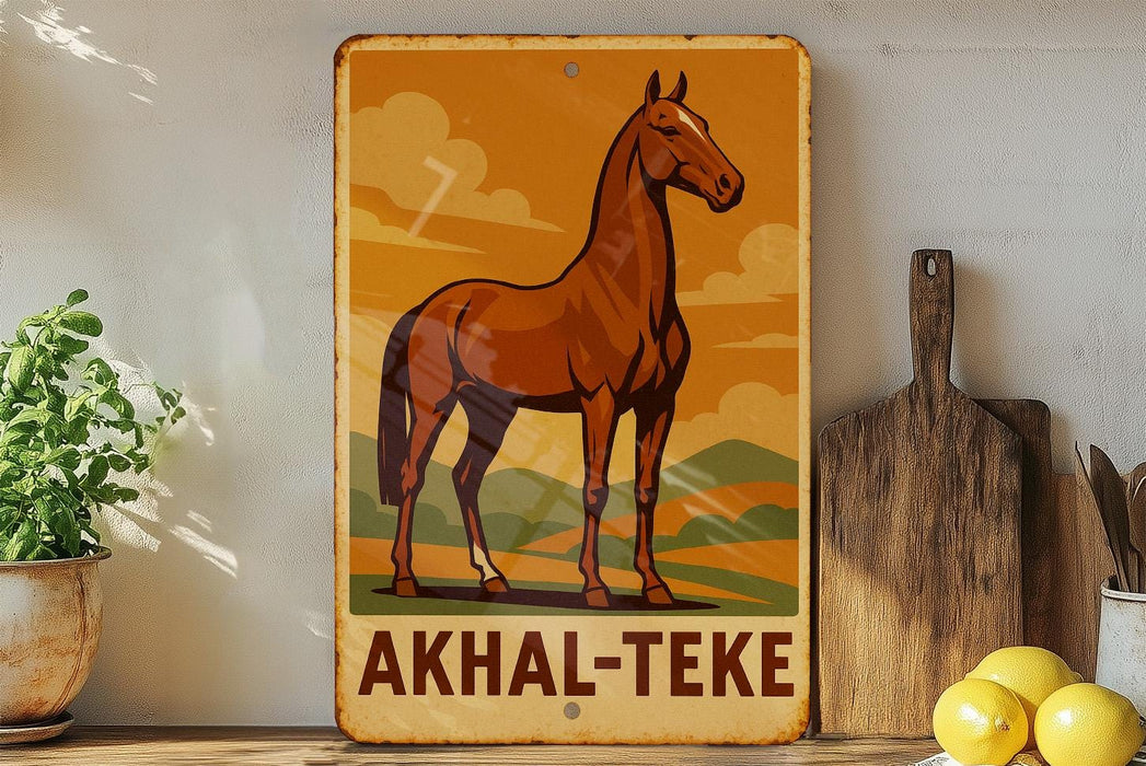 a picture of a horse on a shelf