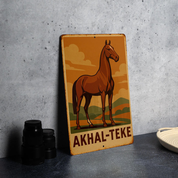 a picture of a horse on a wall