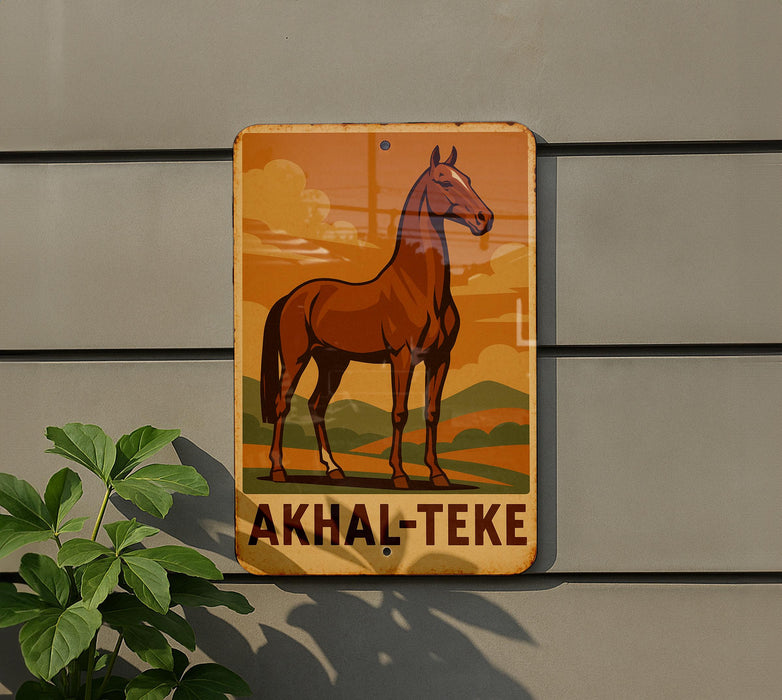 a picture of a horse on a wall