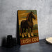 a picture of a horse on a wall