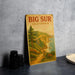 a picture of a big sur california on a table