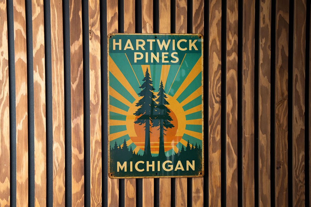 a sign that is on the side of a wooden wall